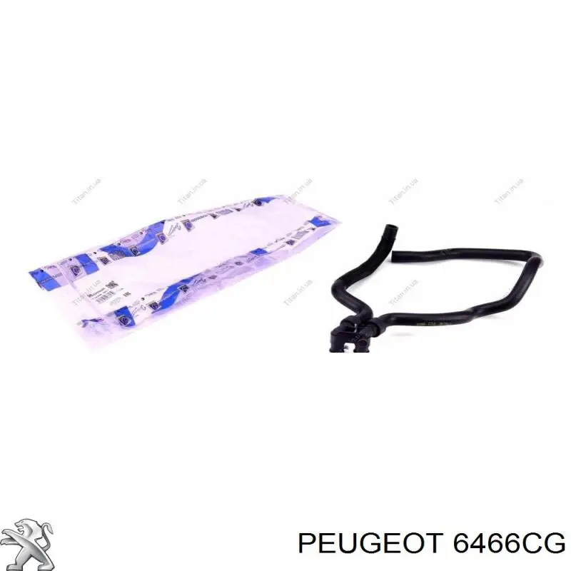 6466CG Peugeot/Citroen шланг грубки/обігрівача