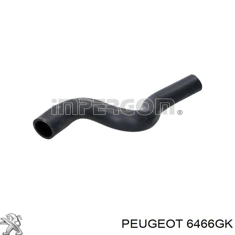 6466GK Peugeot/Citroen шланг грубки/обігрівача
