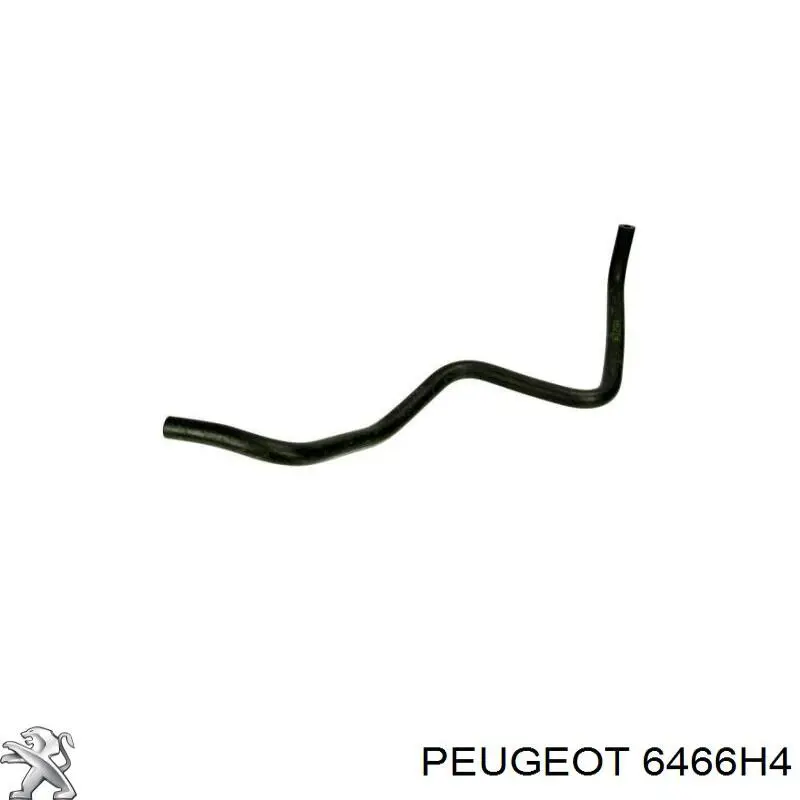 6466H4 Peugeot/Citroen шланг радіатора опалювача/пічки, обратка