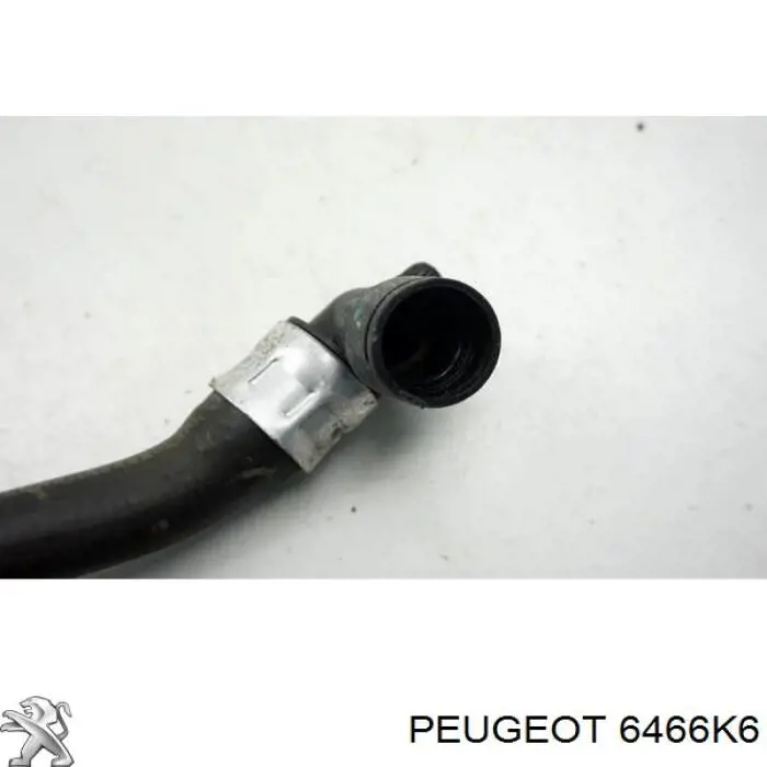 6466K6 Peugeot/Citroen шланг радіатора опалювача/пічки, обратка