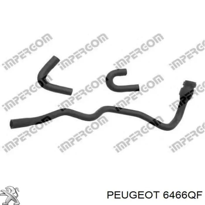 6466QF Peugeot/Citroen шланг грубки/обігрівача