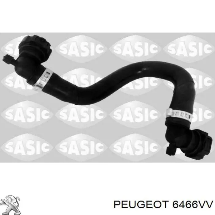Купити 6466VV Peugeot/Citroen Шланг радіатора опалювача/пічки, обратка