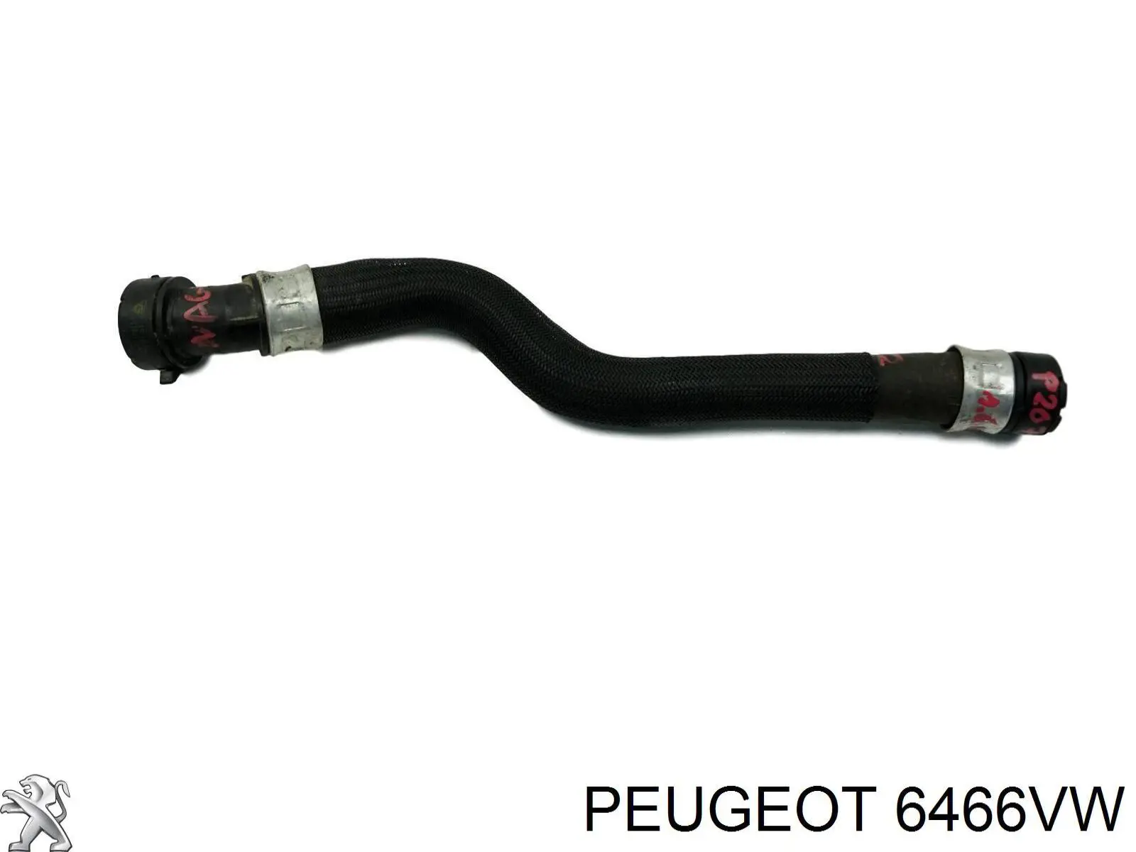 Купити 6466VW Peugeot/Citroen Шланг/патрубок радіатора охолодження, верхній