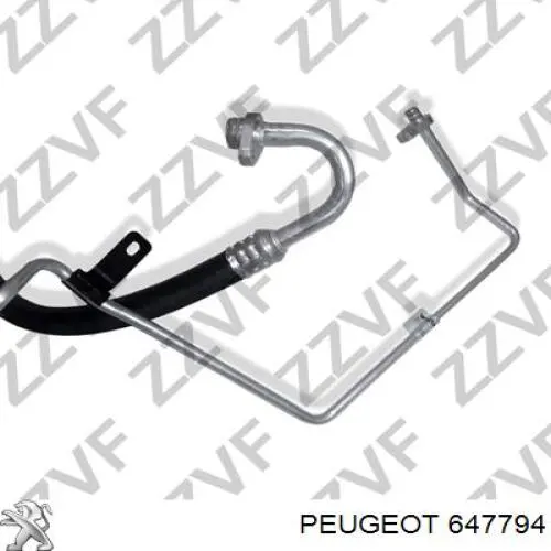 647794 Peugeot/Citroen Шланг кондиціонера, від випарника до компресора