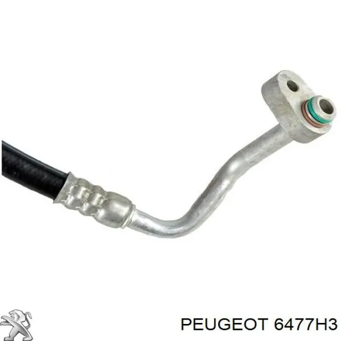 6477H3 Peugeot/Citroen Шланг кондиціонера, від компресора до радіатора