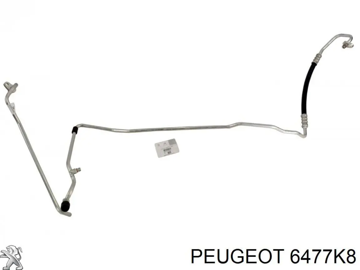 6477K8 Peugeot/Citroen Шланг кондиціонера, від радіатора до випарника
