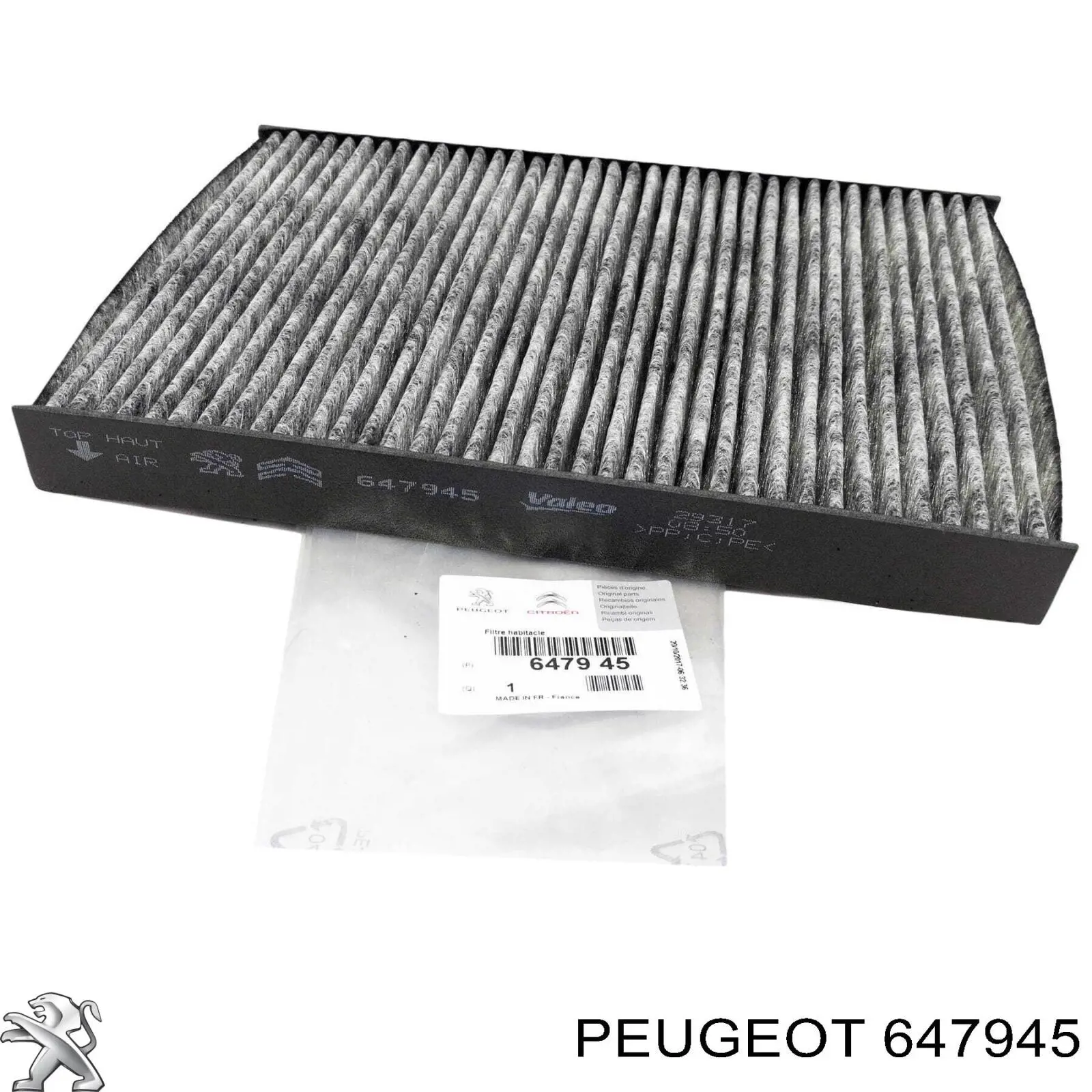 Фільтр повітряний обігрівача Peugeot/Citroen 647945 ціна, від 13.50 USD