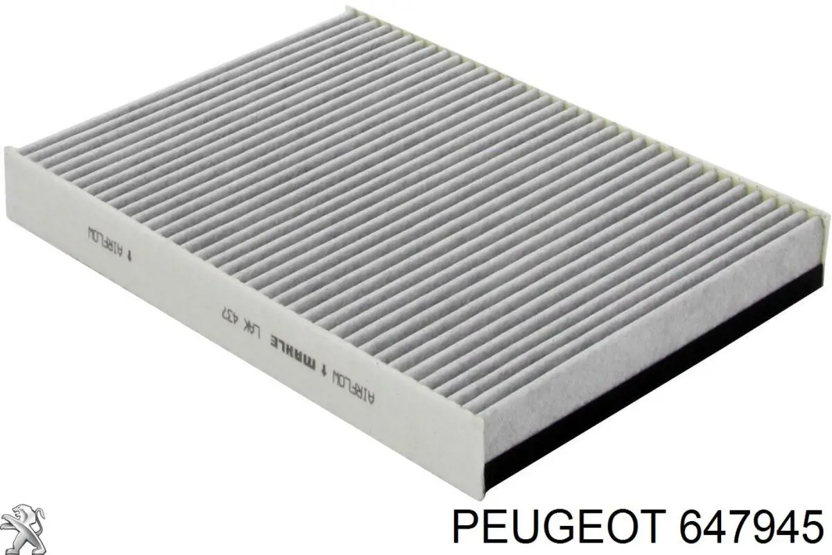 Фільтр повітряний обігрівача Peugeot/Citroen 647945 ціна, від 13.50 USD