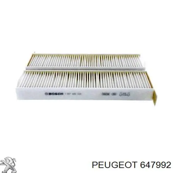 Повітряний фільтр салону Peugeot/Citroen 647992