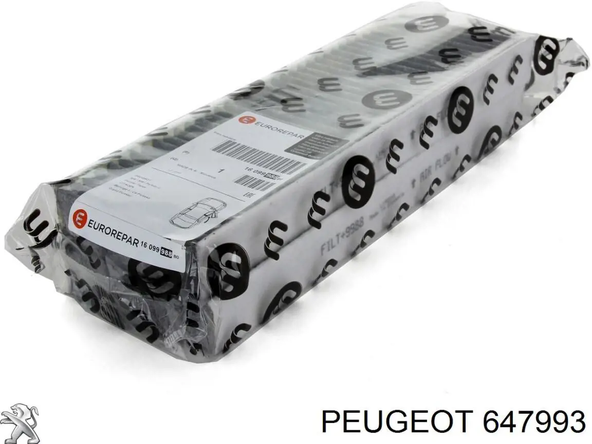 Повітряний фільтр салону Peugeot/Citroen 647993