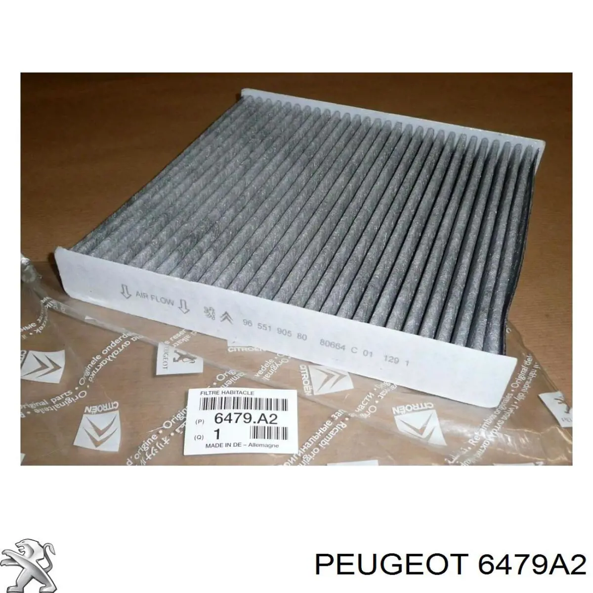 Купити 6479A2 Peugeot/Citroen Фільтр салону вугільний
