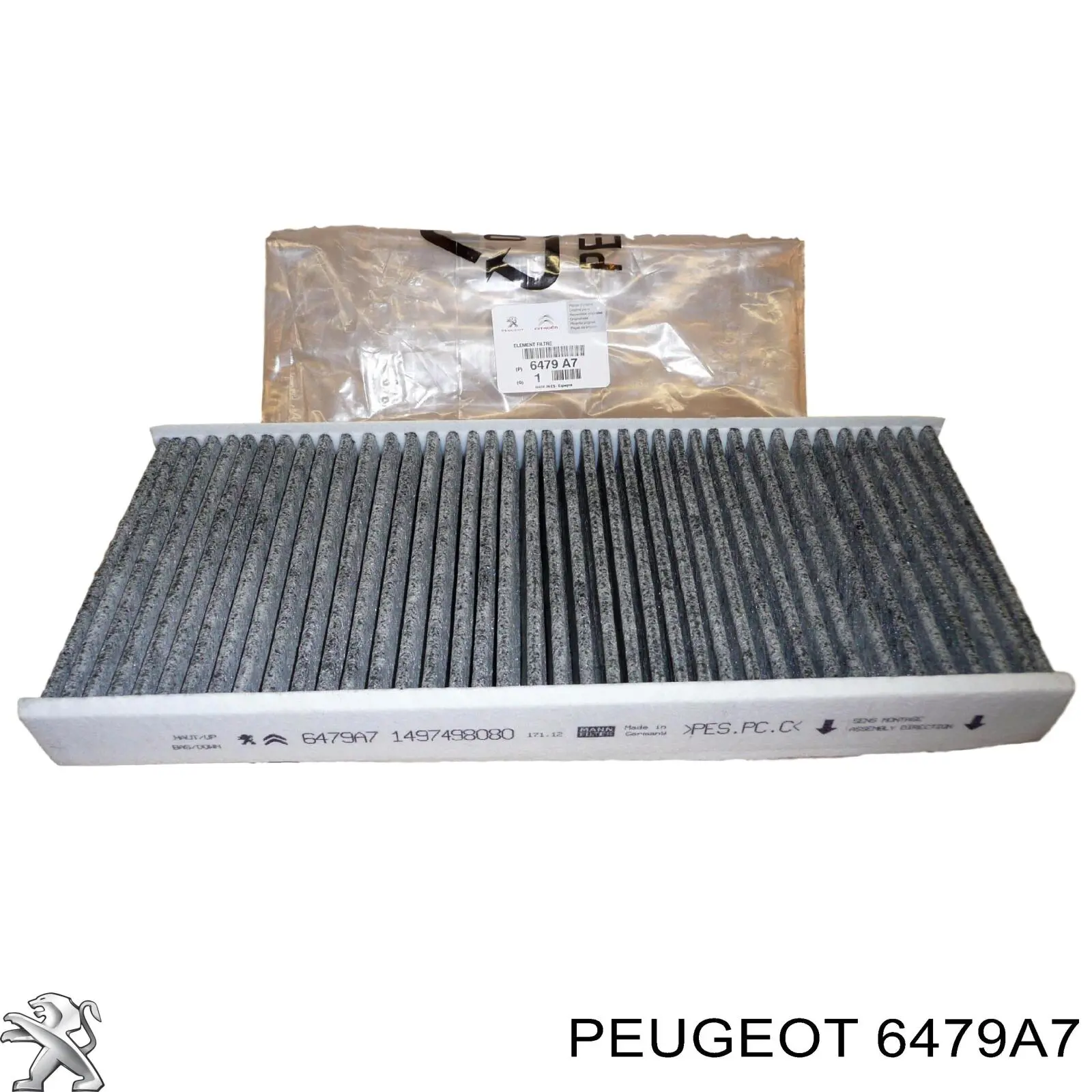 Фільтр салону 6479A7 Peugeot/Citroen