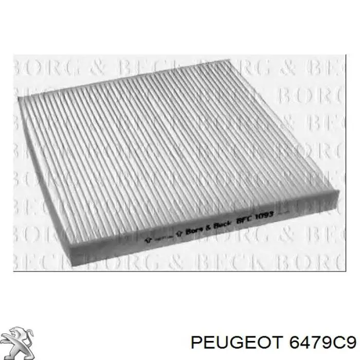 Фільтр салону 6479C9 Peugeot/Citroen