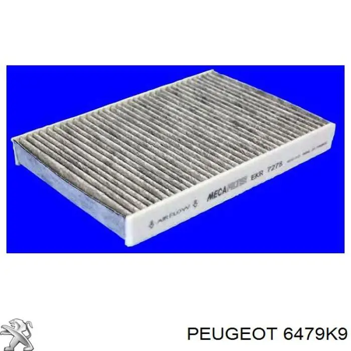 6479K9 Peugeot/Citroen Внутрішньосалонний фільтр