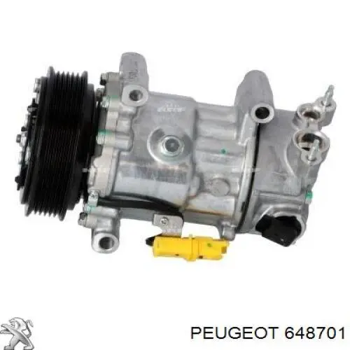 Компресор системи кондиціювання Peugeot/Citroen 648701 ціна, від 84.46 USD