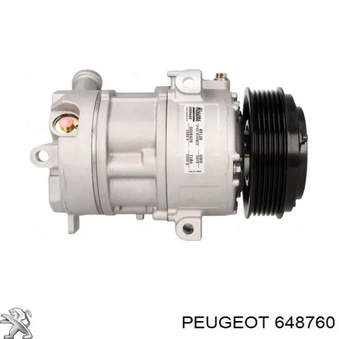648760 Peugeot/Citroen Компрессор кондиционера (Sanden)