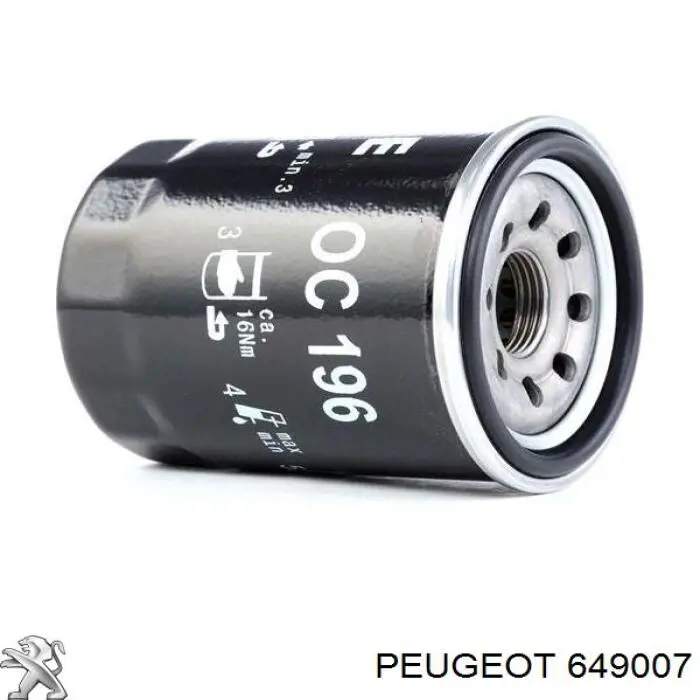 649007 Peugeot/Citroen фільтр масляний