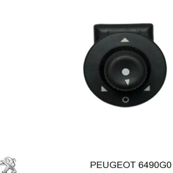 6490G0 Peugeot/Citroen Блок управління зеркалами заднього виду, на торпедо
