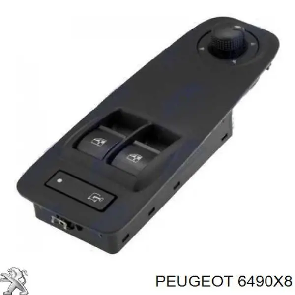 Кнопковий блок керування склопідіймачами передній лівий Peugeot/Citroen 6490X8