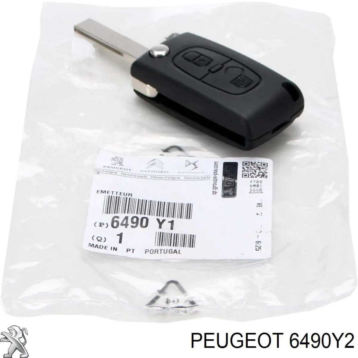 6490Y2 Peugeot/Citroen Ключ замка запалювання