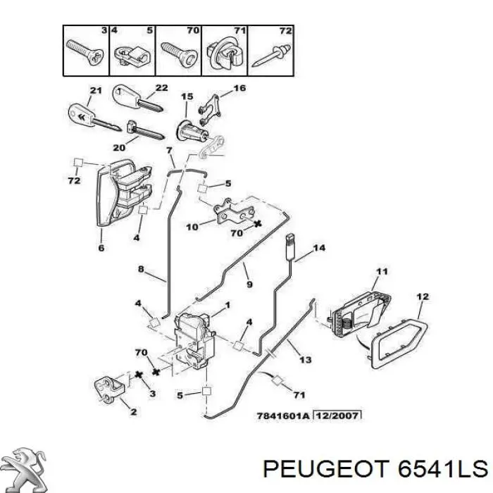 6541LS Peugeot/Citroen 