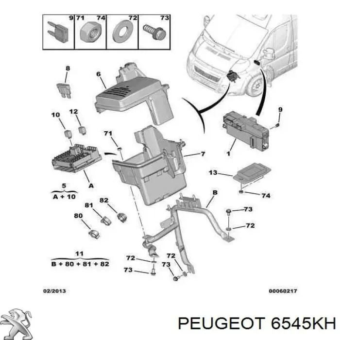  6545KH Peugeot/Citroen