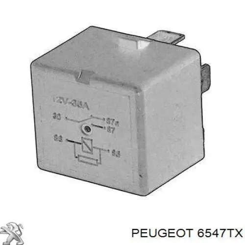 6547TX Peugeot/Citroen реле вентилятора