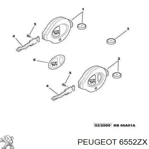  6552ZX Peugeot/Citroen