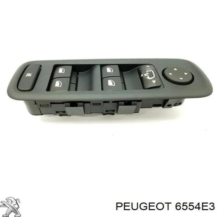 Купити 6554E3 Peugeot/Citroen Кнопковий блок керування склопідіймачами передній лівий