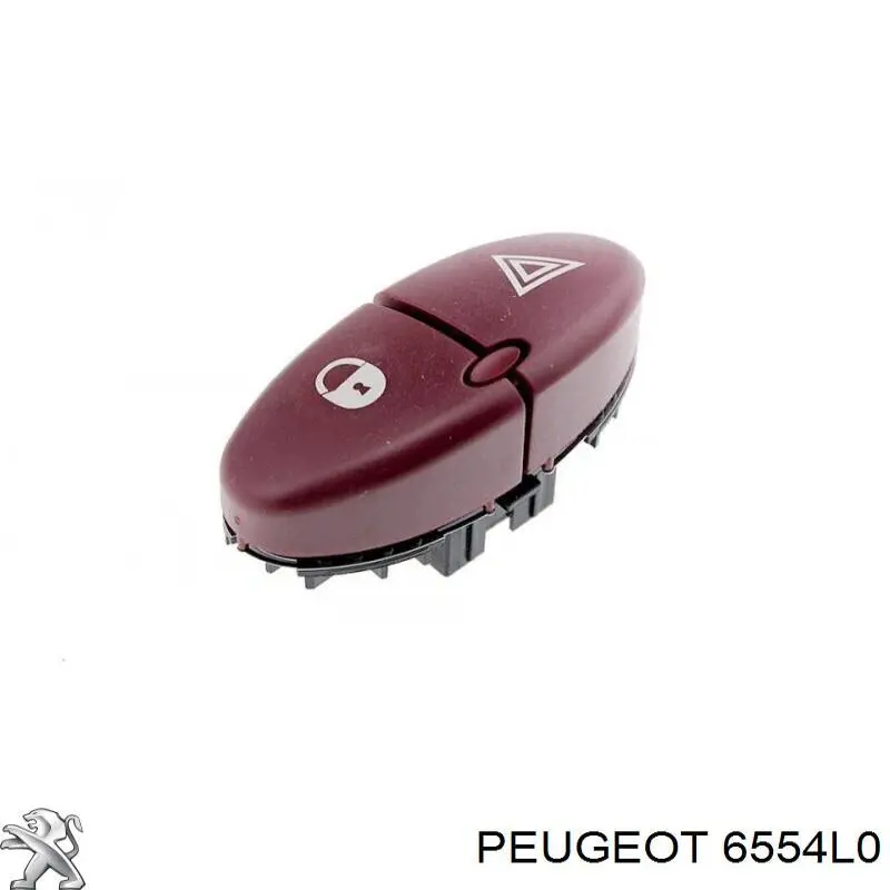 Купити 6554L0 Peugeot/Citroen Кнопка включення аварійного сигналу
