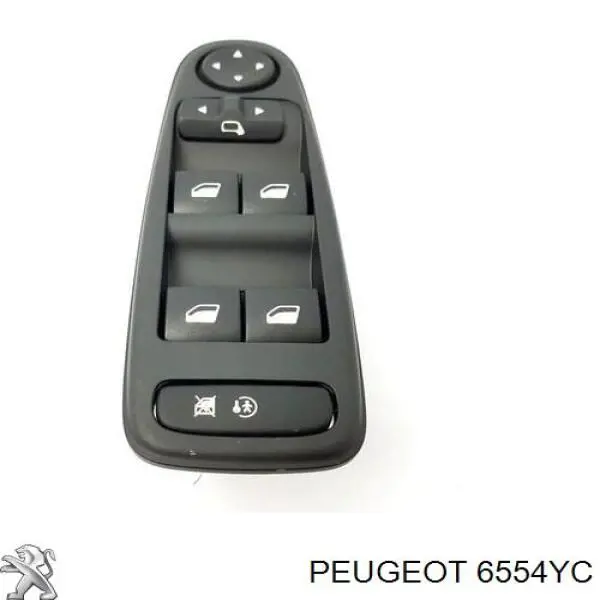 Купити 6554YC Peugeot/Citroen Кнопковий блок керування склопідіймачами передній лівий