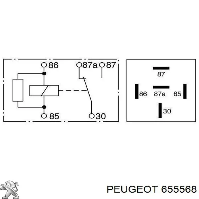 Купити 655568 Peugeot/Citroen Реле вентилятора