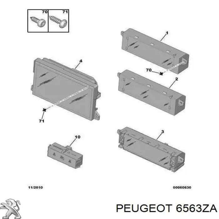 Купити 659349 Peugeot/Citroen Дисплей багатофункціональний