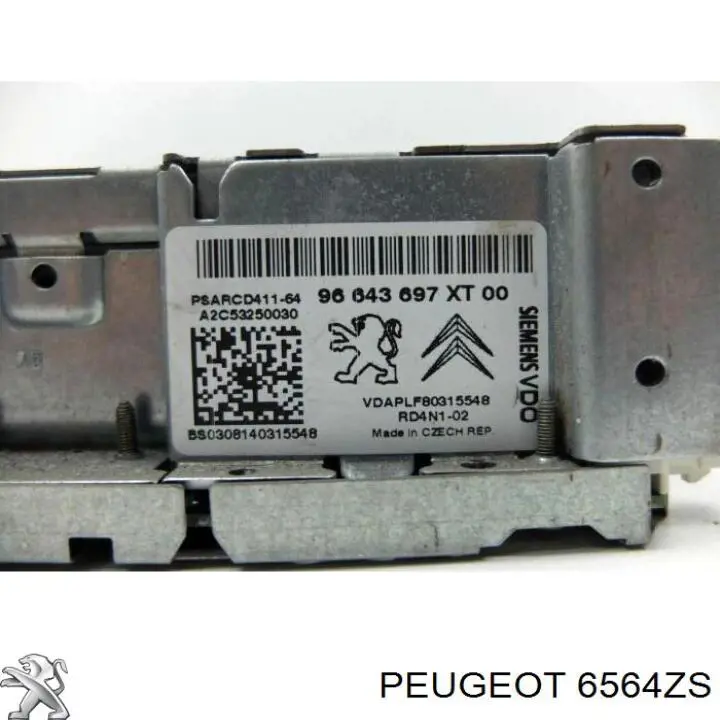 Магнітола (радіо AM/FM) 6564ZS Peugeot/Citroen