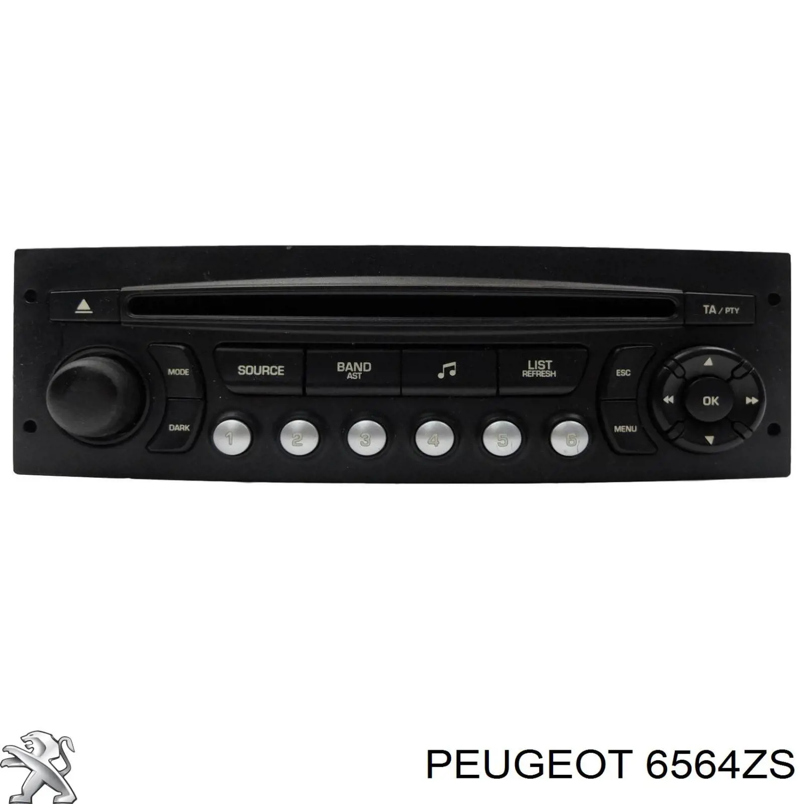 Магнітола (радіо AM/FM) Peugeot/Citroen 6564ZS ціна, від 28.09 USD