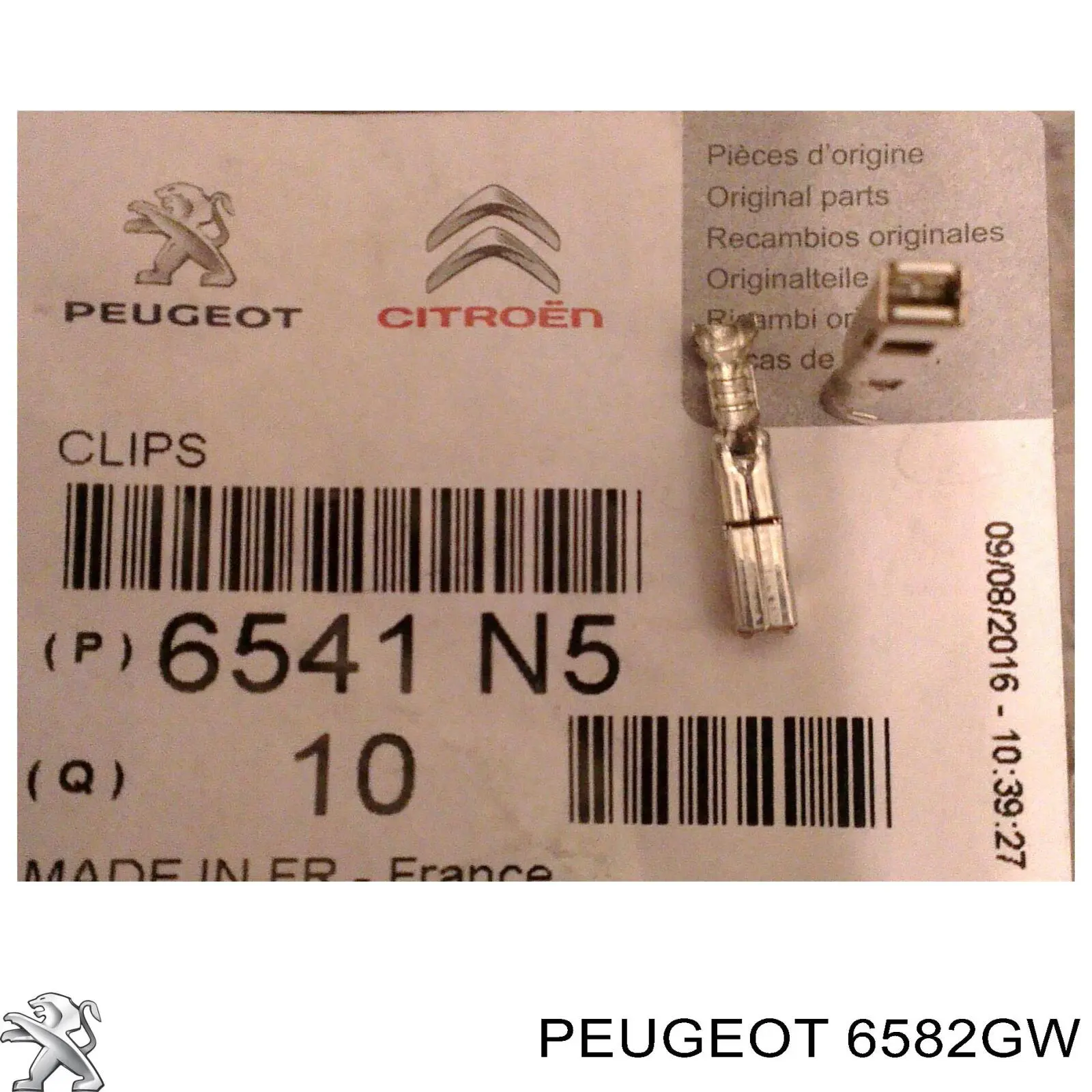  Peugeot/Citroen 6582GW ціна, від 0.36 USD