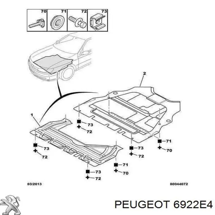  Peugeot/Citroen 6922E4 ціна, від 1.76 USD