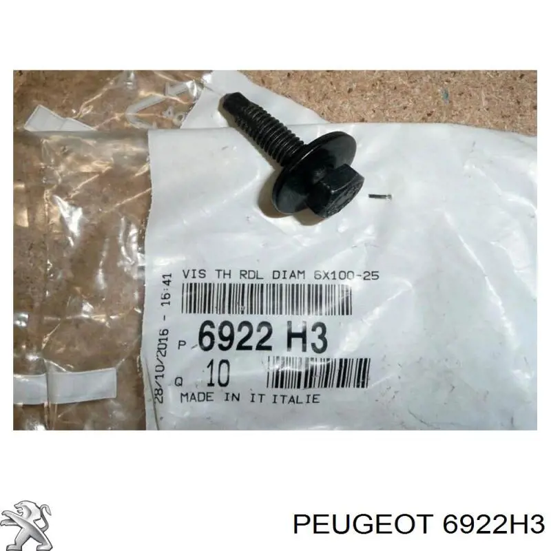 Болт захисту двигуна Peugeot/Citroen 6922H3 ціна, від 0.59 USD