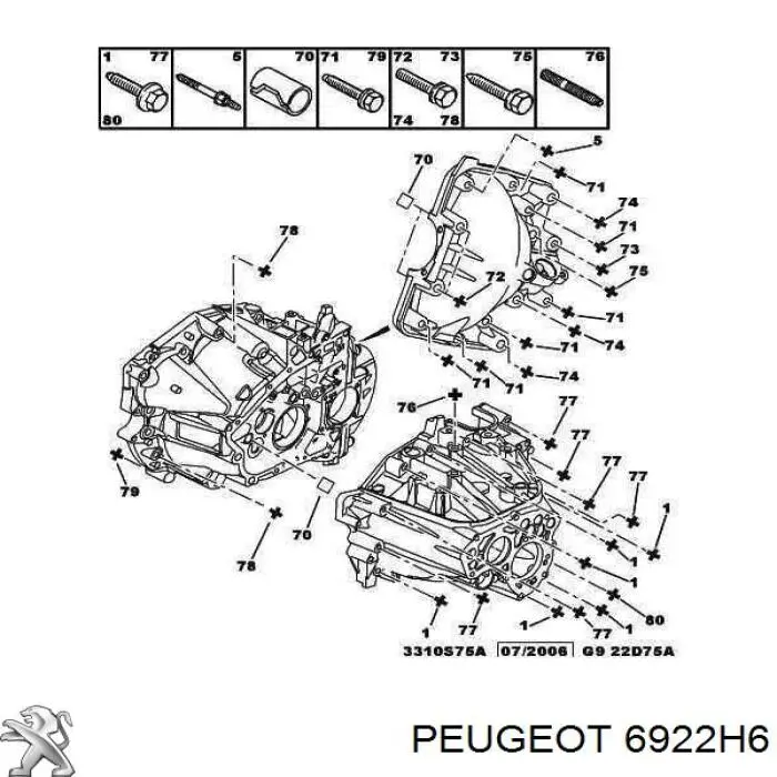  6922H6 Peugeot/Citroen