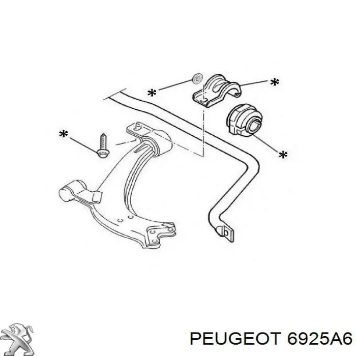  Peugeot/Citroen 6925A6 ціна, від 6.33 USD