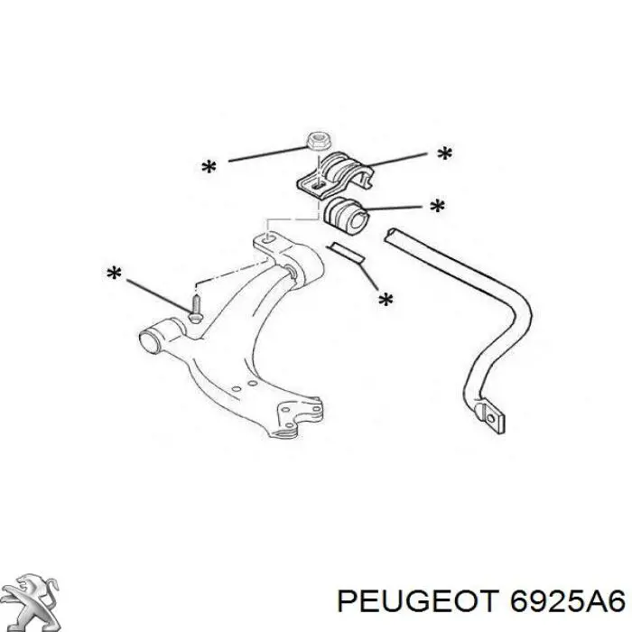 Купити 6925A6 Peugeot/Citroen 