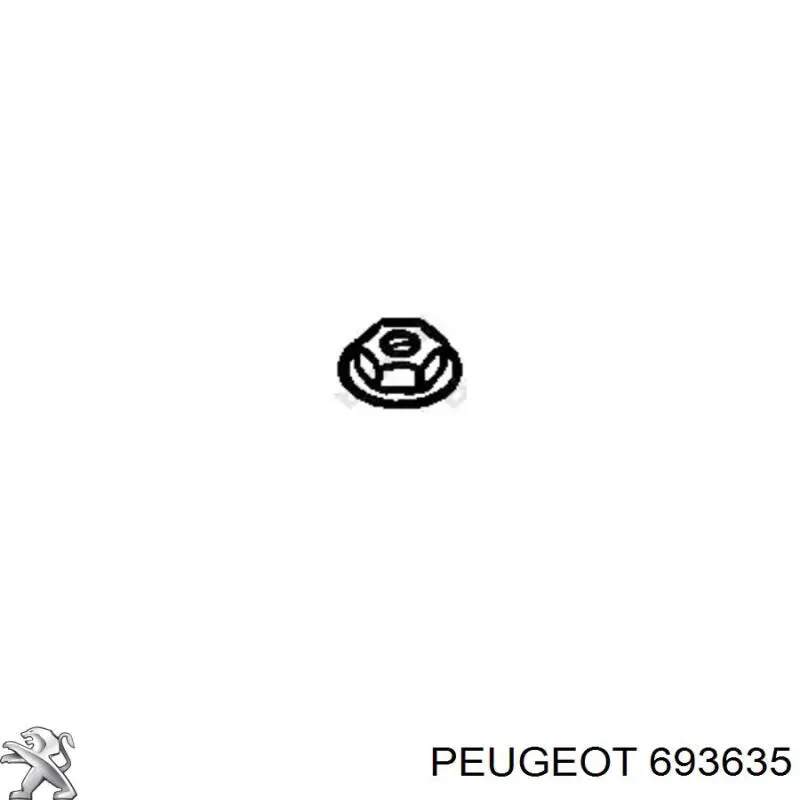 0000693635 Peugeot/Citroen Гайка випускного колектора