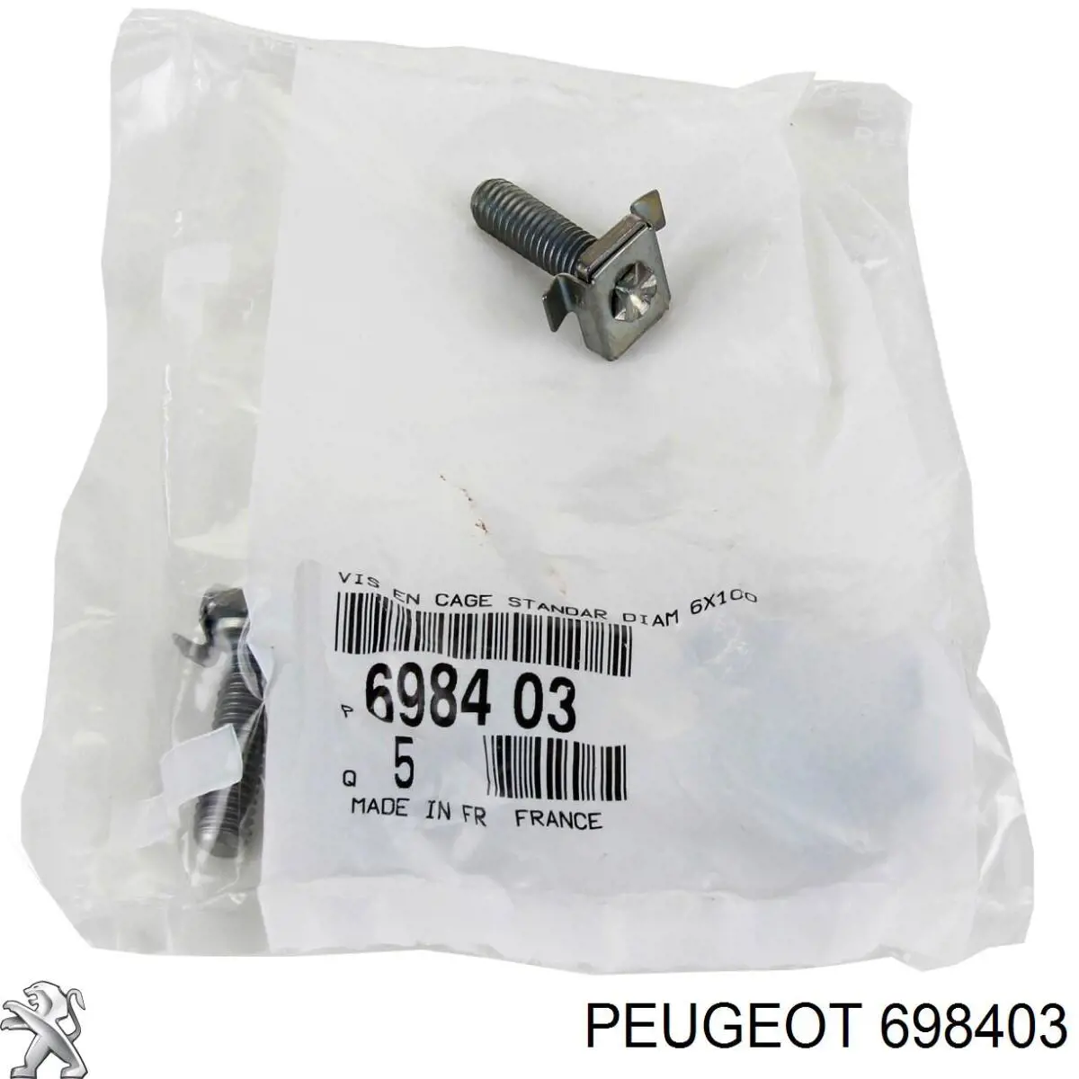 Болт Peugeot/Citroen 698403 ціна, від 0.71 USD
