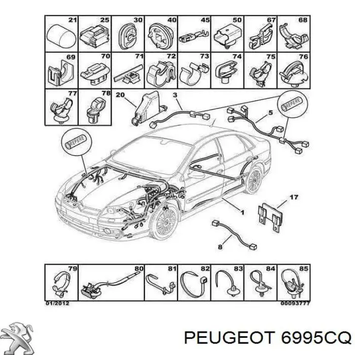  Peugeot/Citroen 6995CQ ціна, від 80.95 USD