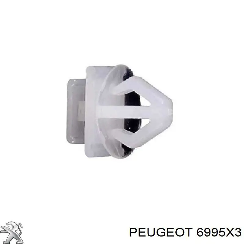 Пістон (кліп) кріплення решітки радіатора охолодження Peugeot 206 (2D) (Пежо 206)
