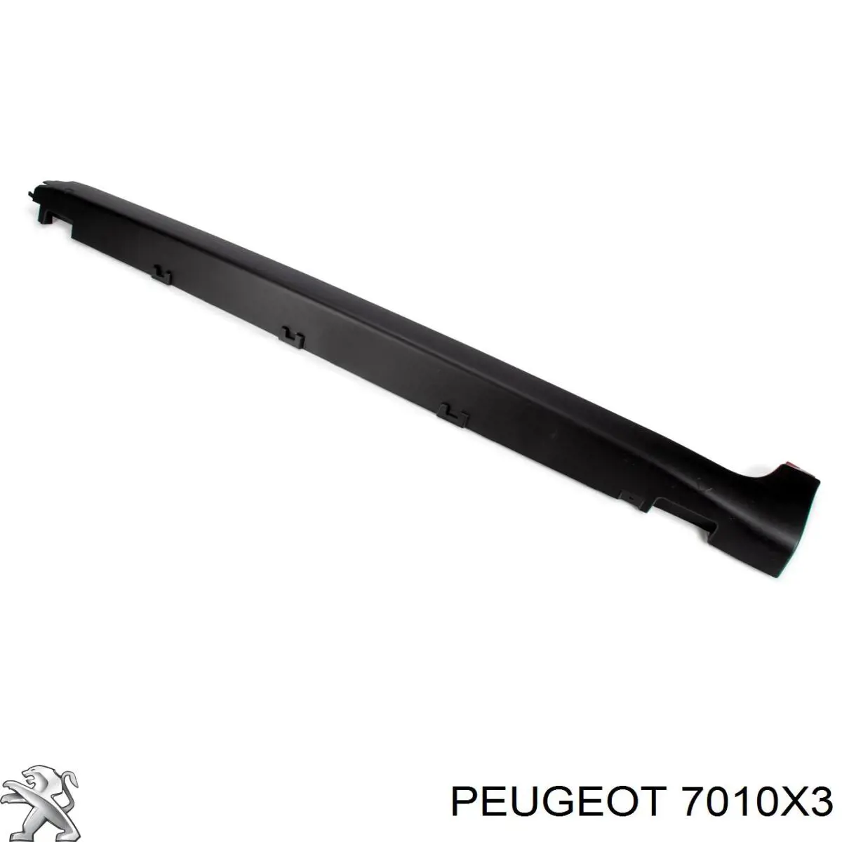 Накладка зовнішня (молдинг) порога, правий Peugeot/Citroen 7010X3 ціна, від 151.57 USD