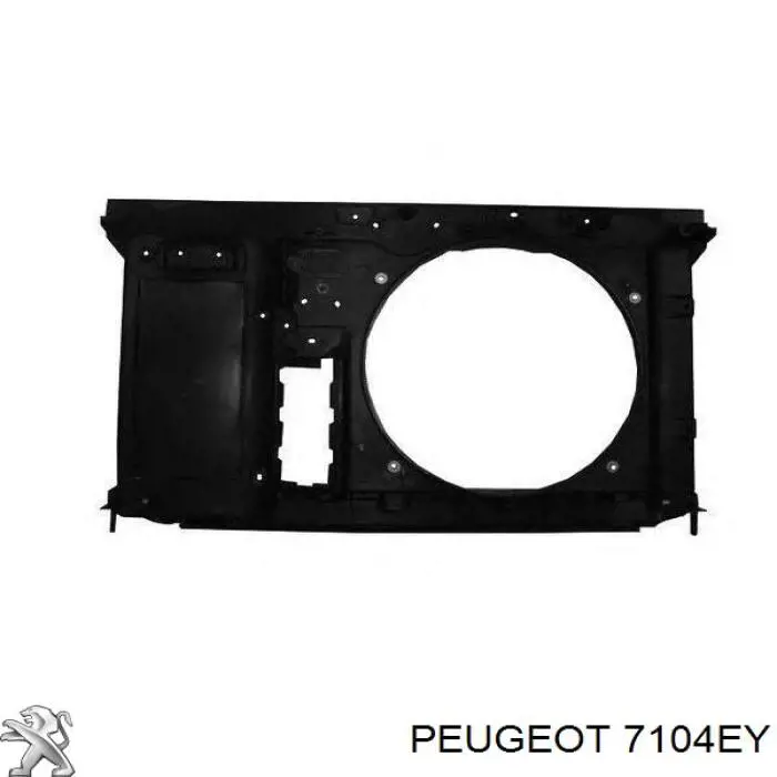 7104EY Peugeot/Citroen супорт радіатора в зборі/монтажна панель кріплення фар