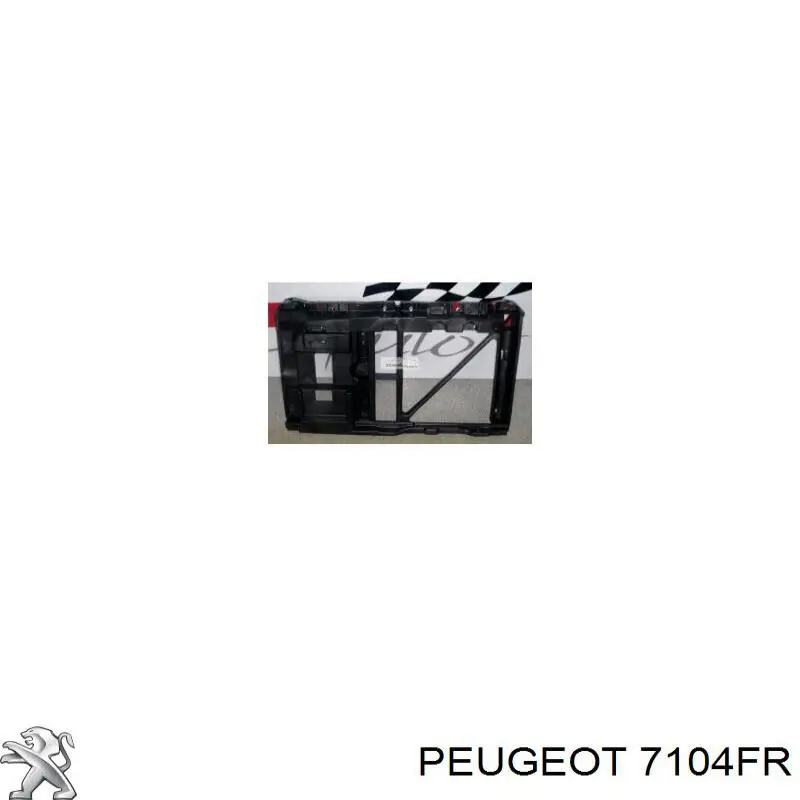 Купити 7104FR Peugeot/Citroen Супорт радіатора вертикальний/монтажна панель кріплення фар