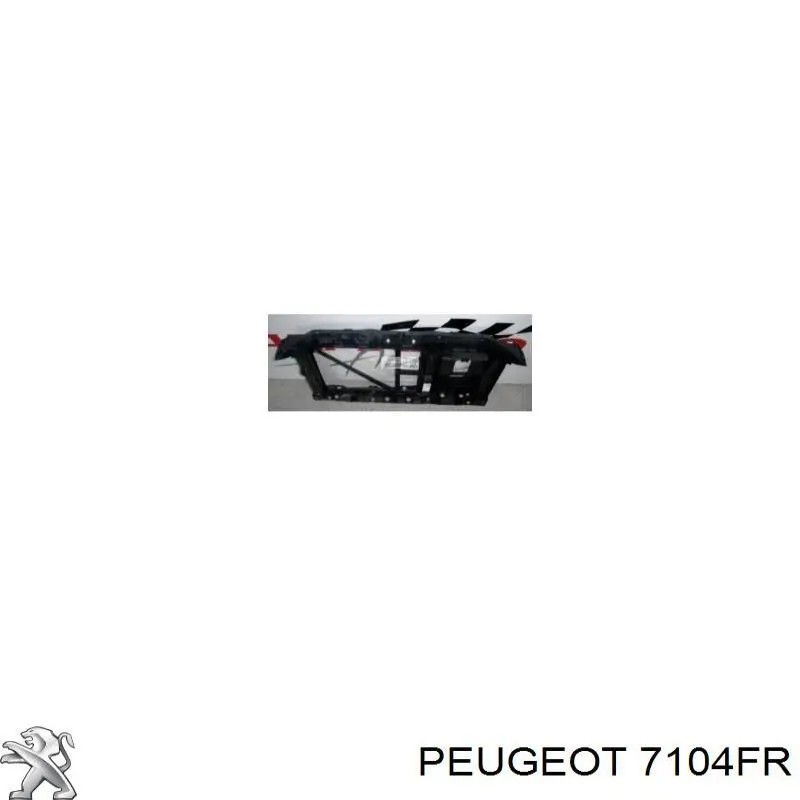 Супорт радіатора вертикальний/монтажна панель кріплення фар Peugeot/Citroen 7104FR ціна, від 32.18 USD