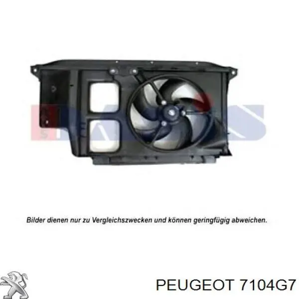 7104G7 Peugeot/Citroen супорт радіатора в зборі/монтажна панель кріплення фар